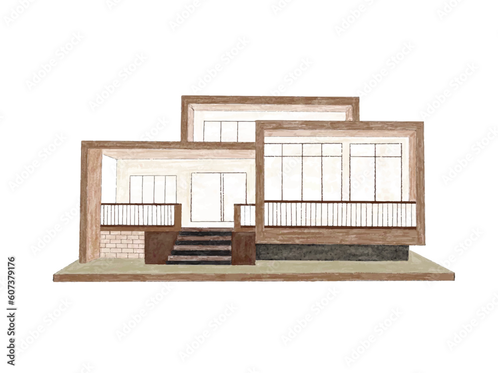 house on white background. vector illustration. house on white background. vector illustration.