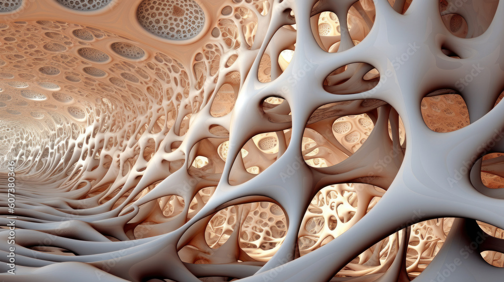 Biogenic Symphony: Unveiling the Porous Delicacy of Ferrofluidal Fractals. Generative AI Biogenic Symphony: Unveiling the Porous Delicacy of Ferrofluidal Fractals. Generative AI