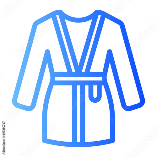 bath robe gradient icon