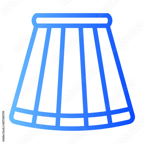 long skirt gradient icon