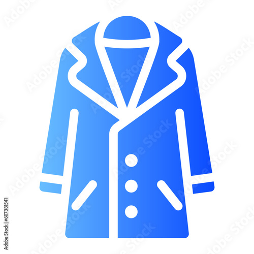 trench coat gradient icon