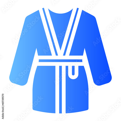 bath robe gradient icon