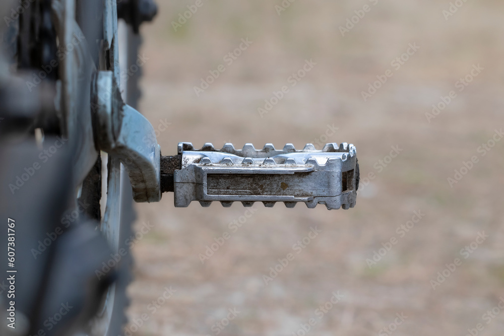 Bicycle pedal.A broken bicycle pedal without a reflector. Bicycle pedal.A broken bicycle pedal without a reflector.