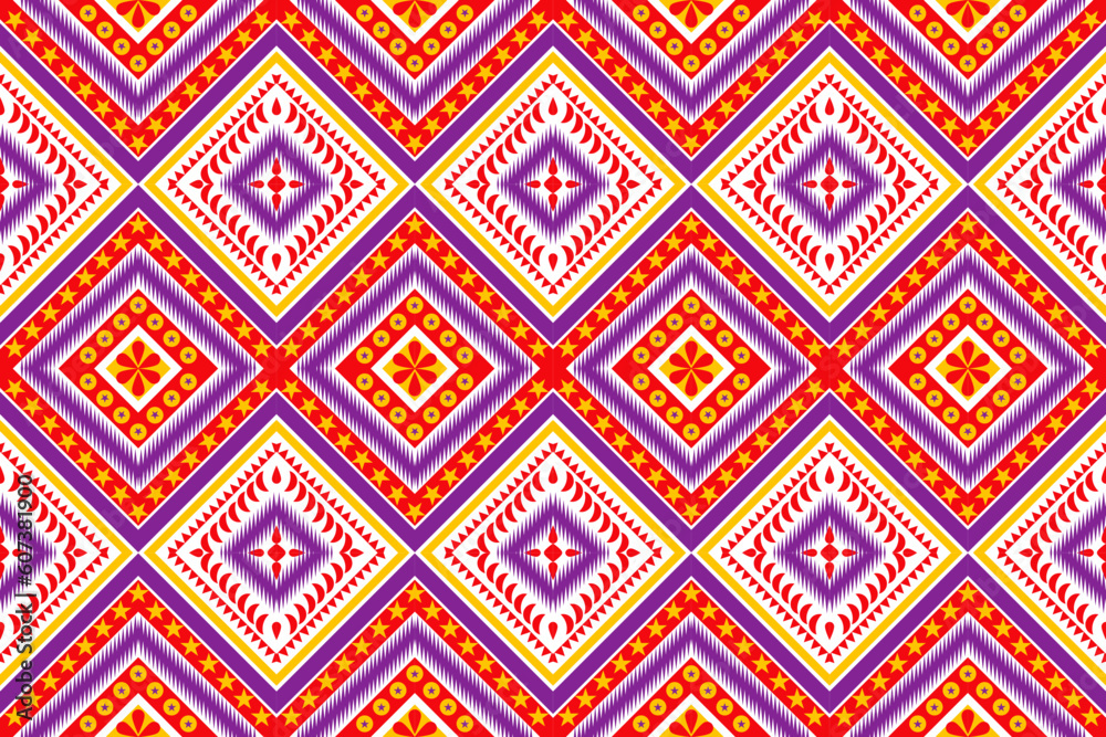 seamless geometric pattern with triangles