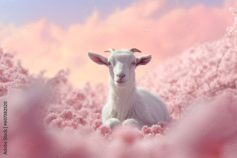 a cute little goat created with generative ai a cute little goat created with generative ai