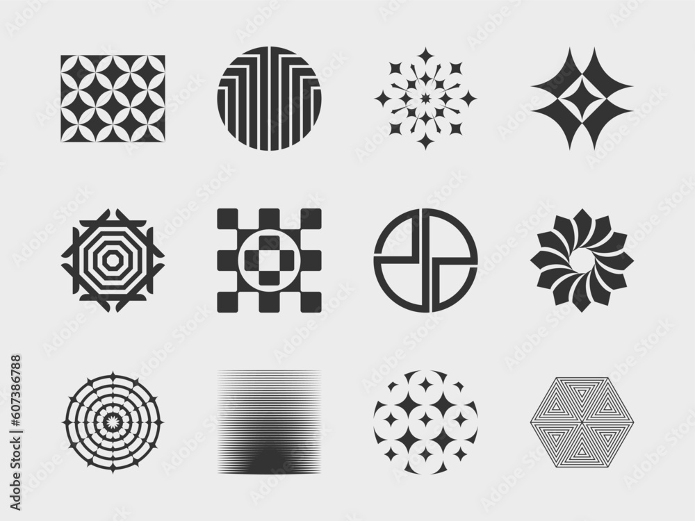 abstract collection 6 graphic geometric symbols and objects in y2k style. Templates for notes, posters, banners, stickers, business cards, logo. abstract collection 6 graphic geometric symbols and objects in y2k style. Templates for notes, posters, banners, stickers, business cards, logo.