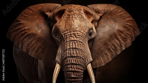African elephant from the Collection.Generative AI