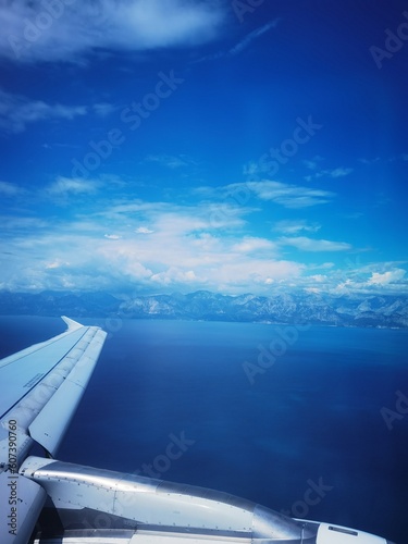 view from airplane window © Sandra