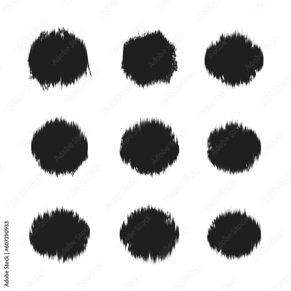 Set of circle grunge vector brush, illustrator brushes, black paint stroke brush, dirty vector Brushes, paper scrap grunge brush, Round Brush vector Illustrator, design element
Set of circle grunge vector brush, illustrator brushes, black paint stroke brush, dirty vector Brushes, paper scrap grunge brush, Round Brush vector Illustrator, design element