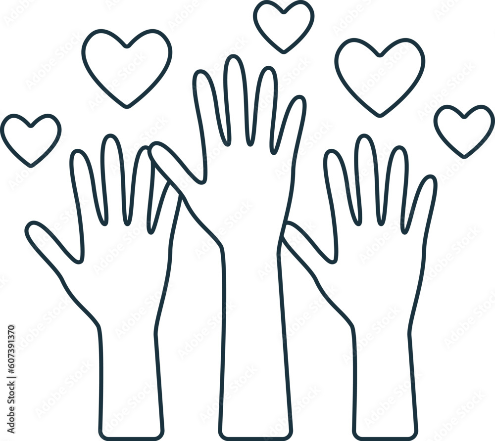 Volunteer icon. Monochrome simple sign from donation collection. Volunteer icon for logo, templates, web design and infographics. Volunteer icon. Monochrome simple sign from donation collection. Volunteer icon for logo, templates, web design and infographics.