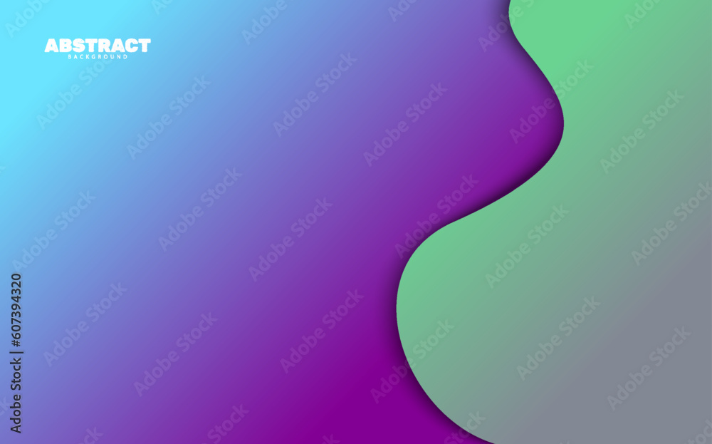 Abstract wave shape papercut background vector