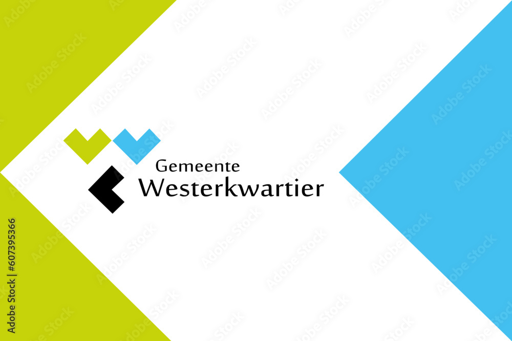 Flag of Westerkwartier Municipality (Groningen, Grinslân or Grunn province, Kingdom of the Netherlands, Holland) Flag of Westerkwartier Municipality (Groningen, Grinslân or Grunn province, Kingdom of the Netherlands, Holland)
