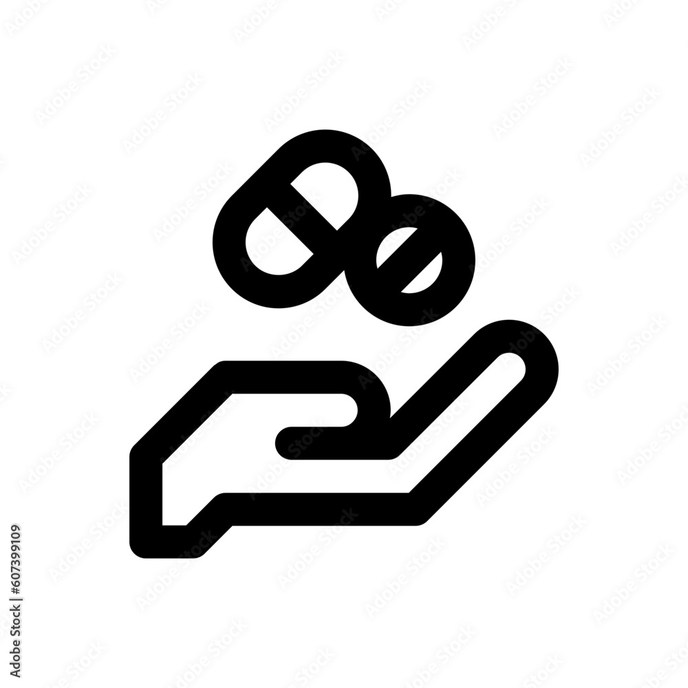 pill line icon pill line icon