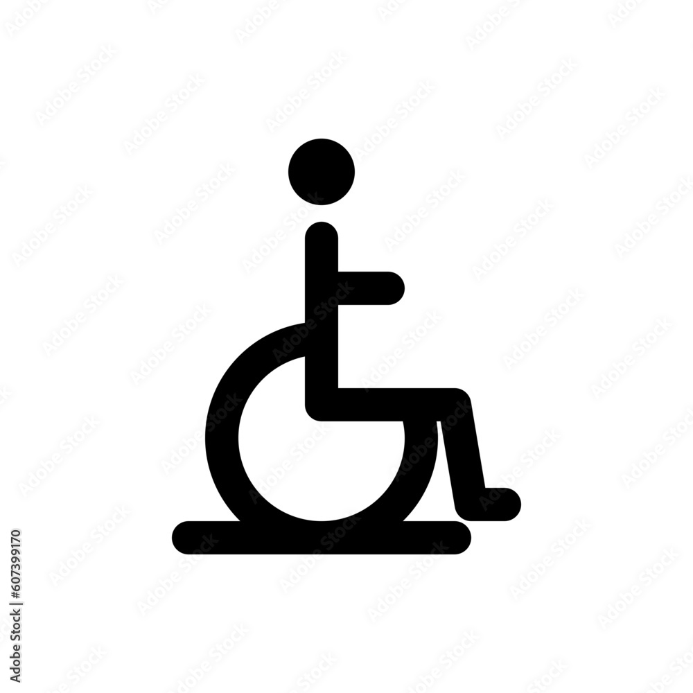 wheelchair line icon wheelchair line icon