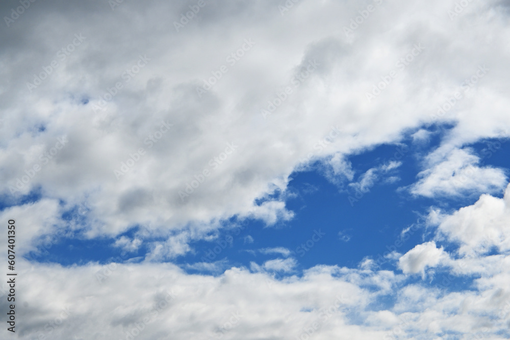 Fototapeta premium blue sky heaven clouds air aerial wallpaper texture background