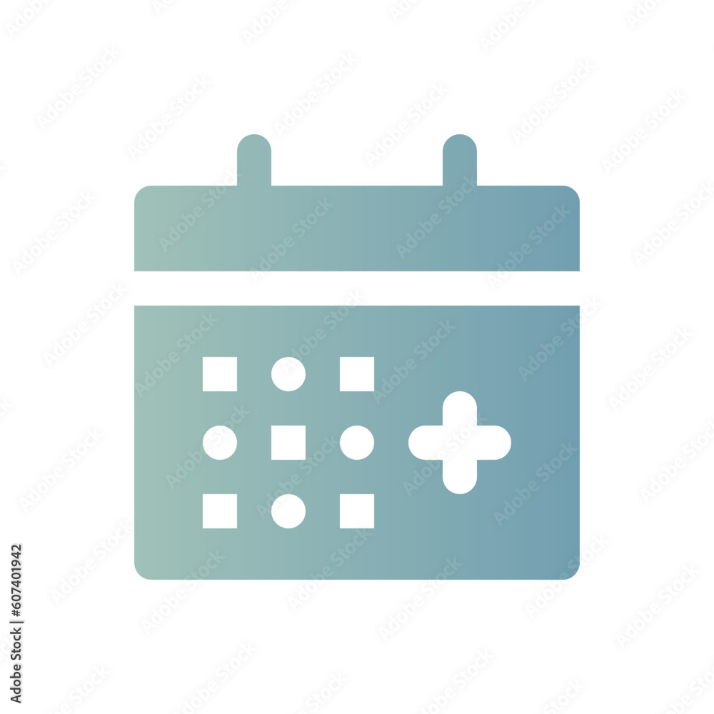 calendar flat gradient icon calendar flat gradient icon