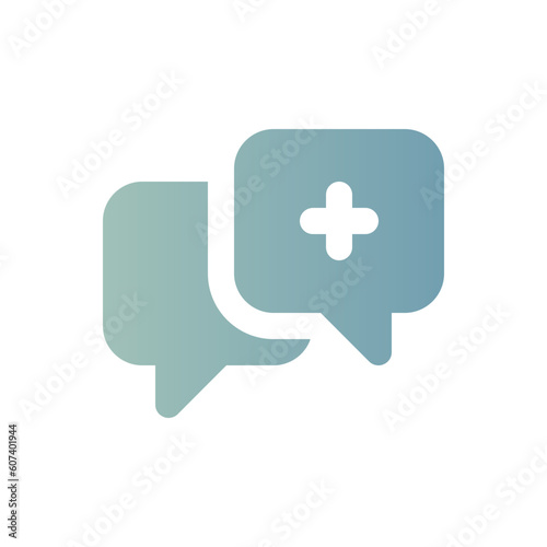 consultation flat gradient icon