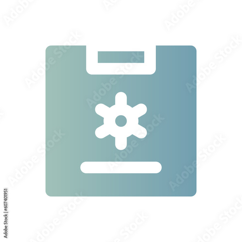 diagnosis flat gradient icon