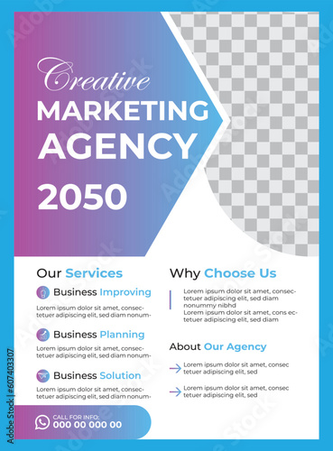 Corporate business flyer design template