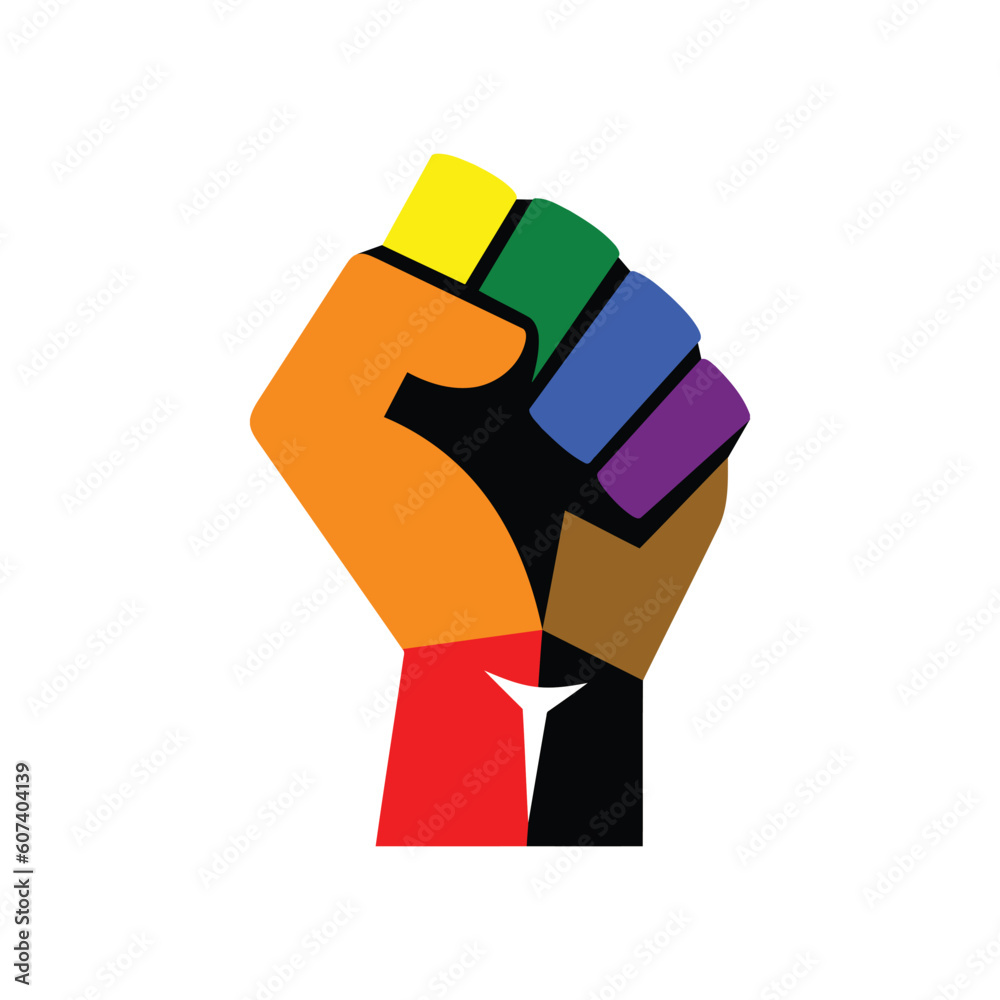 Fist icon. Vector illustration of a clenched fist. Flat design. Fist icon. Vector illustration of a clenched fist. Flat design.