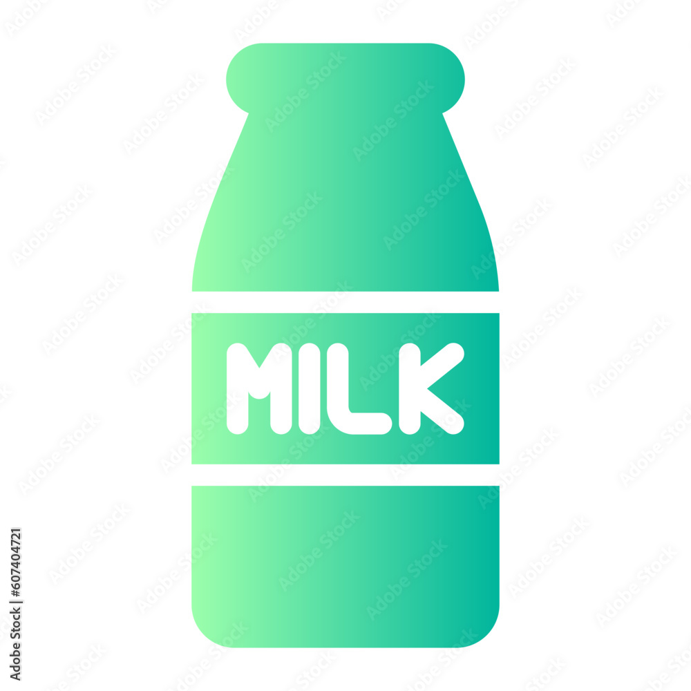 Fototapeta premium milk gradient icon
