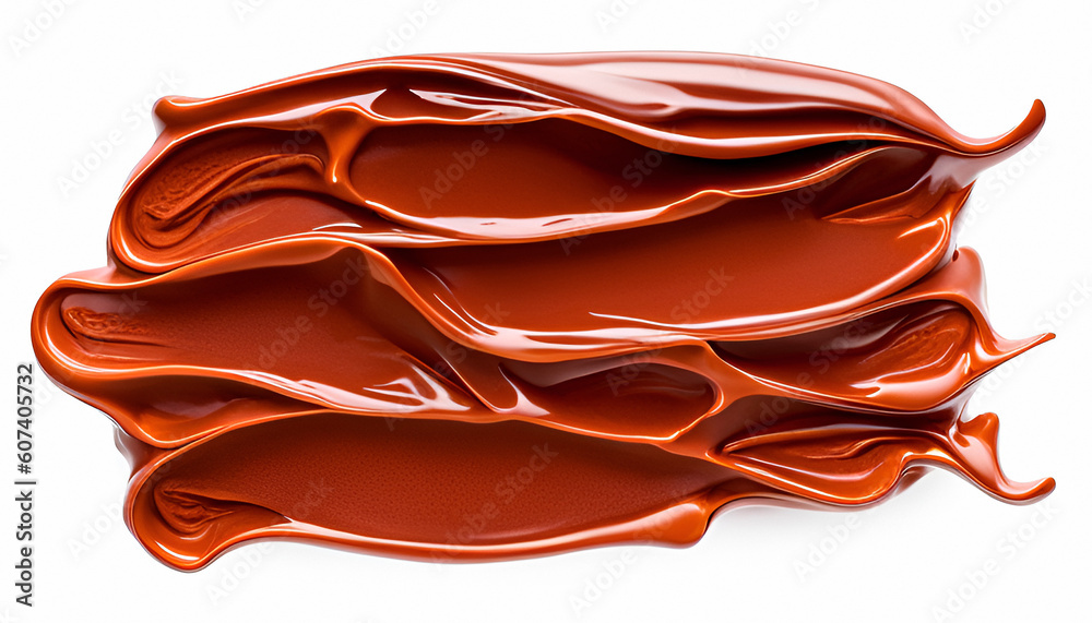 Fototapeta premium Pouring liquid cocoa. Chocolate splash