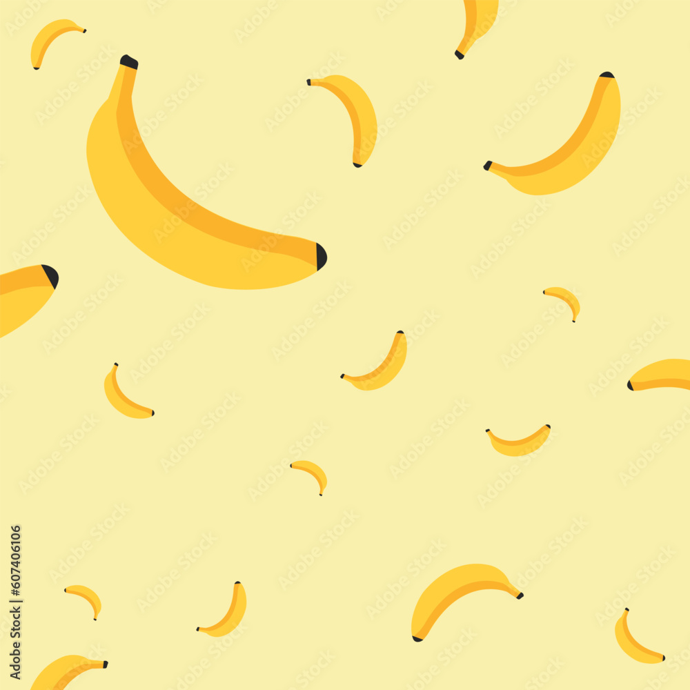 Illustration style of a yellow banana on a yellow background. Illustration style of a yellow banana on a yellow background.