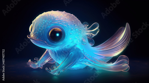 3d cute creatures illustration