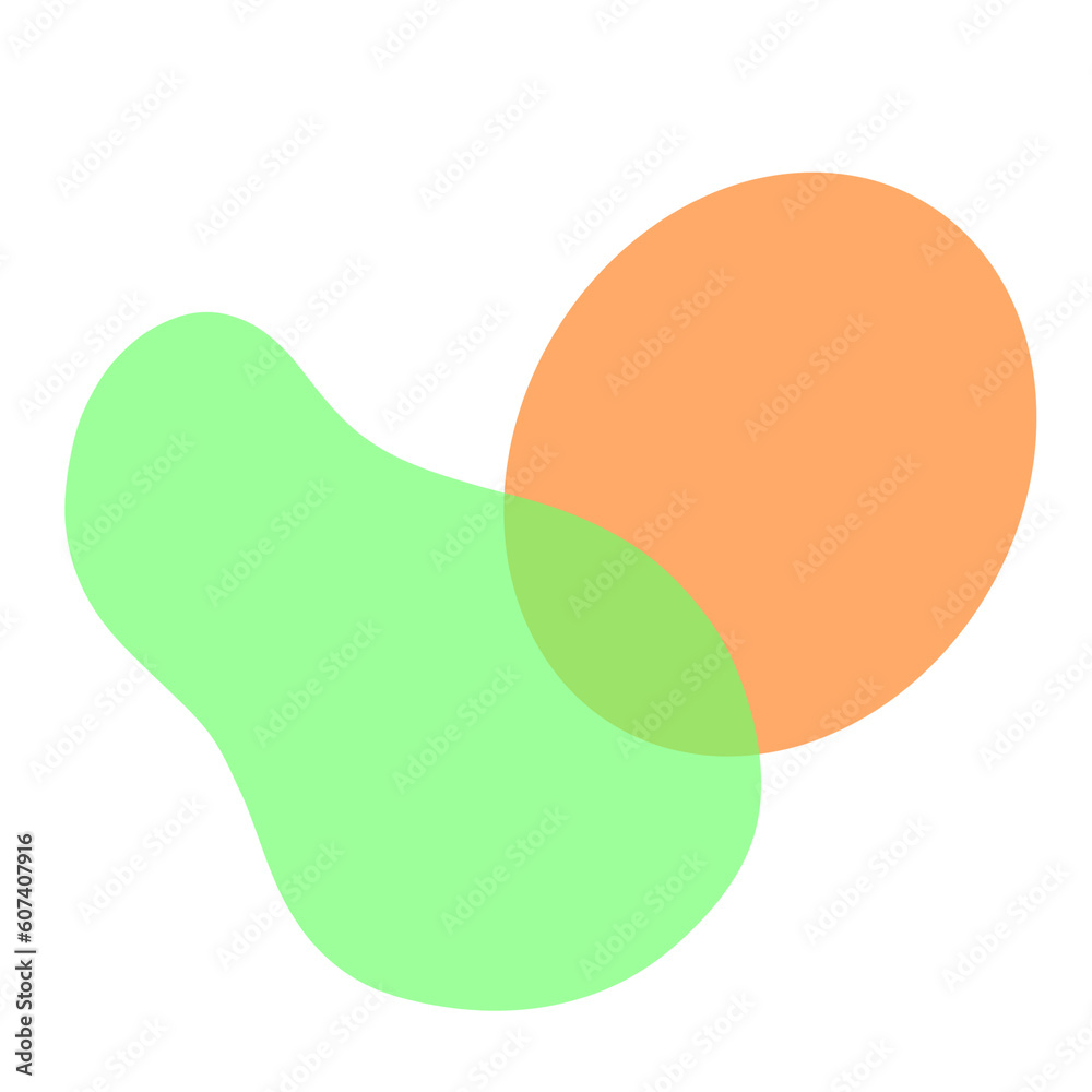 Abstract Pebble Style Shapes Bending In With Each other Modern Art Style Abstract Pebble Style Shapes Bending In With Each other Modern Art Style