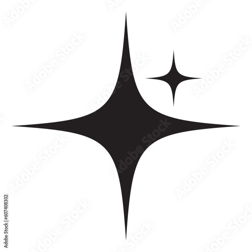 Twinkle star glittery sparkl.twinkle icon vector on white background.eps10