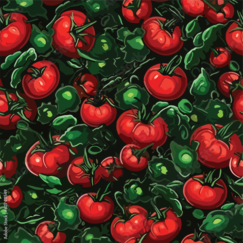 Seamless Colorful Tomato Pattern.

Seamless pattern of tomatos in colorful style. Add color to your digital project with our pattern!