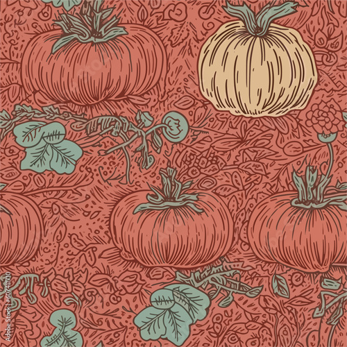 Seamless Colorful Tomato Pattern.

Seamless pattern of tomatos in colorful style. Add color to your digital project with our pattern!