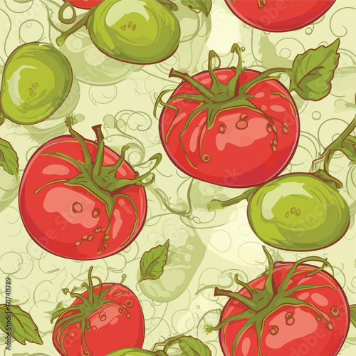 Seamless Colorful Tomato Pattern.

Seamless pattern of tomatos in colorful style. Add color to your digital project with our pattern!