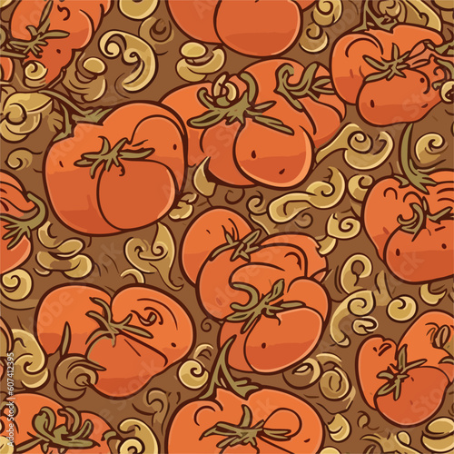 Seamless Colorful Tomato Pattern.

Seamless pattern of tomatos in colorful style. Add color to your digital project with our pattern!