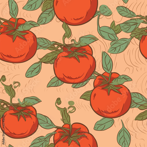 Seamless Colorful Tomato Pattern.

Seamless pattern of tomatos in colorful style. Add color to your digital project with our pattern!