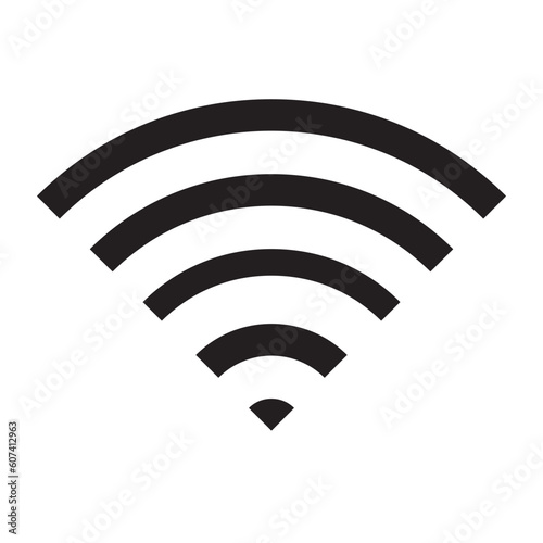 Wi-fi signal symbol simple.WIFI Icon vector on white backgrond.eps10