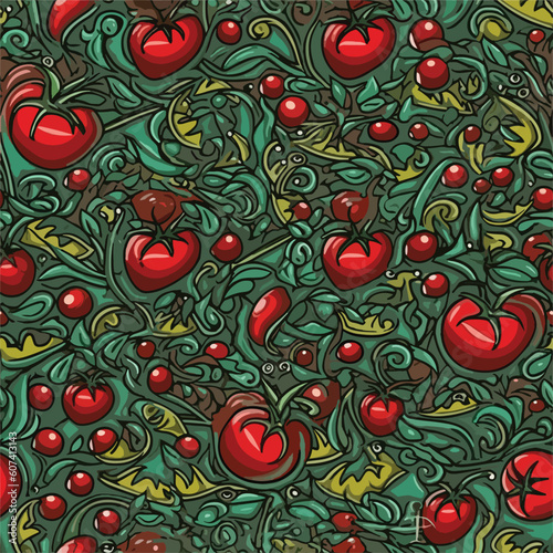 Seamless Colorful Tomato Pattern.

Seamless pattern of tomatos in colorful style. Add color to your digital project with our pattern!