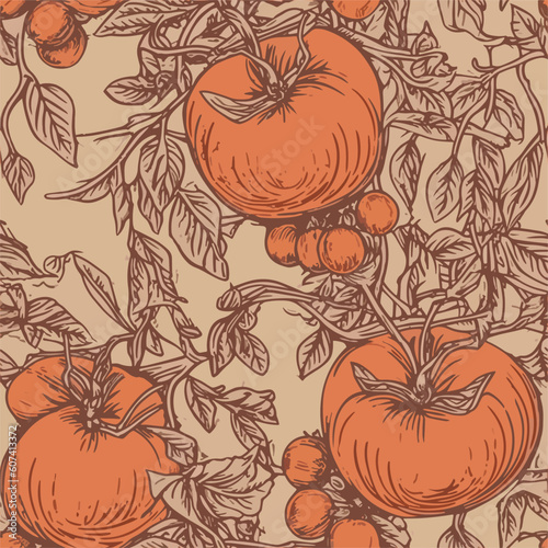 Seamless Colorful Tomato Pattern.

Seamless pattern of tomatos in colorful style. Add color to your digital project with our pattern!