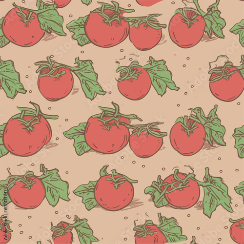 Seamless Colorful Tomato Pattern.

Seamless pattern of tomatos in colorful style. Add color to your digital project with our pattern!