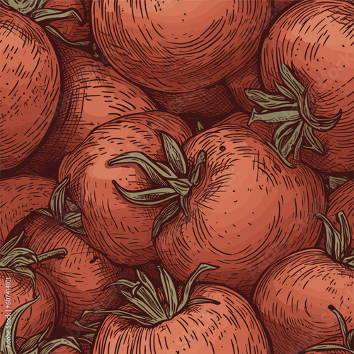 Seamless Colorful Tomato Pattern.

Seamless pattern of tomatos in colorful style. Add color to your digital project with our pattern!