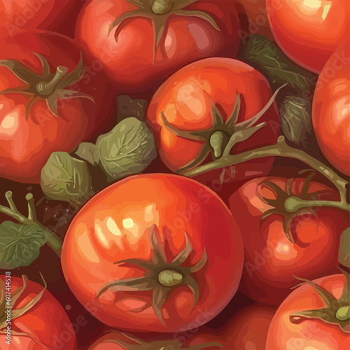Seamless Colorful Tomato Pattern.

Seamless pattern of tomatos in colorful style. Add color to your digital project with our pattern!