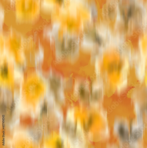 Abstract Blurred Florals Silhouettes Brush Effect Ombre Roses Seamless Pattern Textured Background Trendy Fashion Colors Perfect for Allover Fabric Print