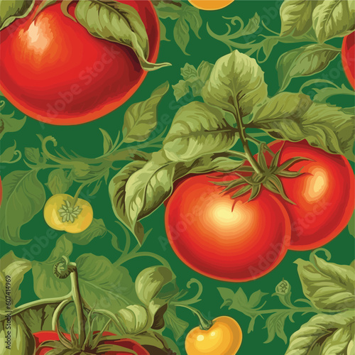 Seamless Colorful Tomato Pattern.

Seamless pattern of tomatos in colorful style. Add color to your digital project with our pattern!
