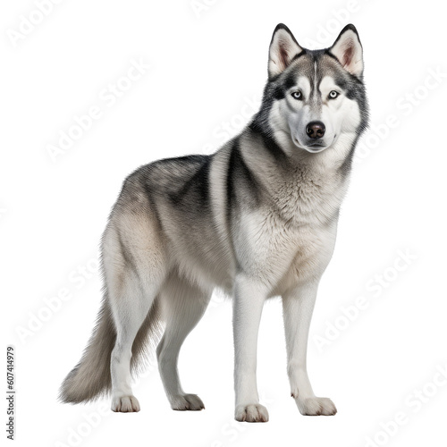 Siberian Husky dog isolated on white