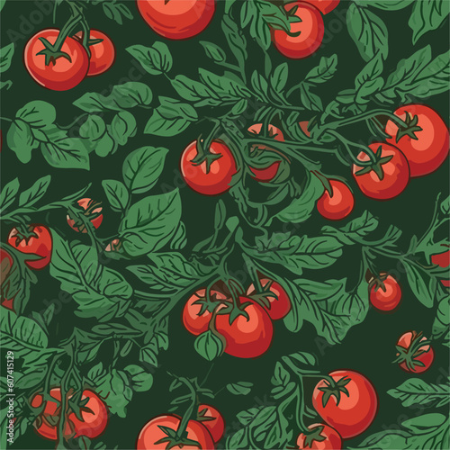 Seamless Colorful Tomato Pattern.

Seamless pattern of tomatos in colorful style. Add color to your digital project with our pattern!