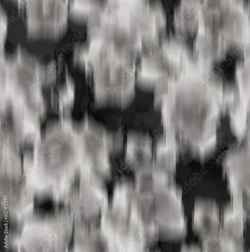 Abstract Blurred Florals Silhouettes Brush Effect Ombre Roses Seamless Pattern Textured Background Trendy Fashion Colors Perfect for Allover Fabric Print