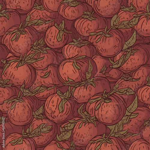 Seamless Colorful Tomato Pattern.

Seamless pattern of tomatos in colorful style. Add color to your digital project with our pattern!