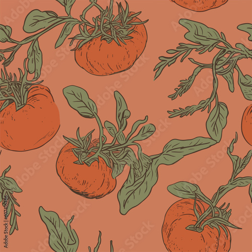 Seamless Colorful Tomato Pattern.

Seamless pattern of tomatos in colorful style. Add color to your digital project with our pattern!