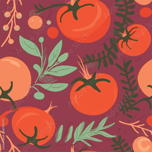 Seamless Colorful Tomato Pattern.

Seamless pattern of tomatos in colorful style. Add color to your digital project with our pattern!