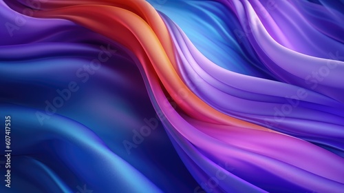 Abstract Background with 3D Wave Bright color